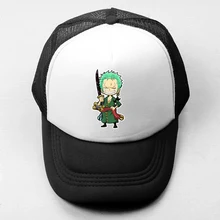 Anime One Piece Zoro Baseball Cap Men Women Girl Boy Snapback Cap Sports Hat Hip Hop Trucker Caps ONE PUNCH MAN Saitama Teacher