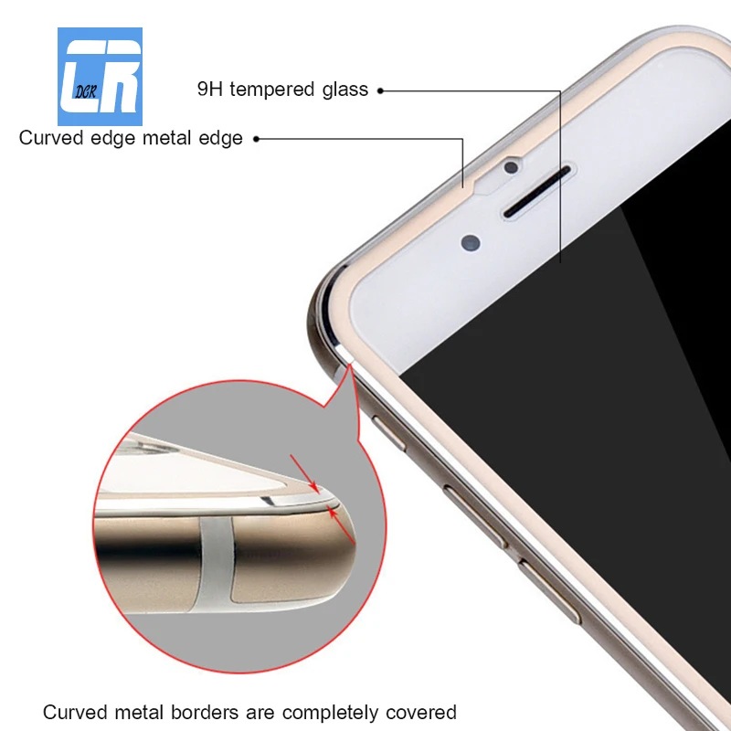 DCR 3D изогнутые края из сплава закаленное стекло полное покрытие для iPhone X 8 plus