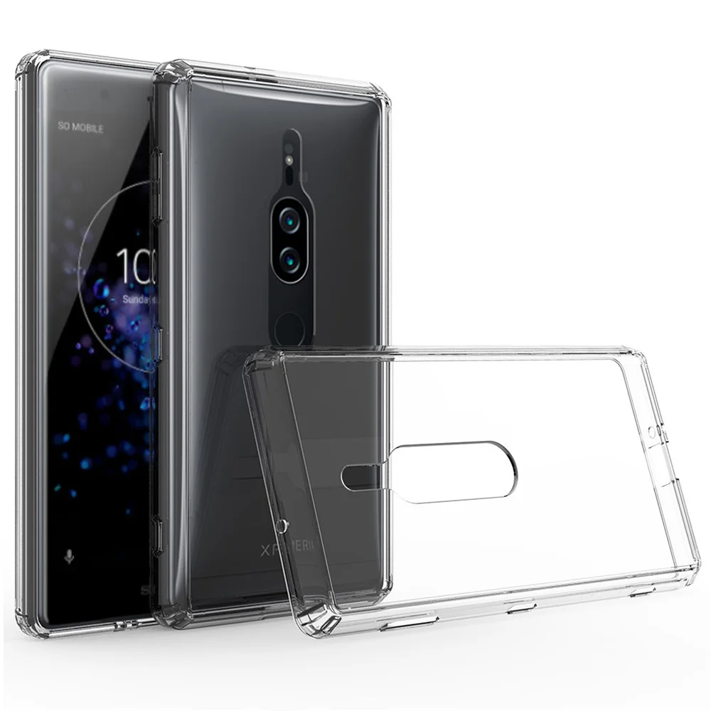 Для SONY Xperia XZ Premium чехол XZ2 2 Чехол ударопрочный кристально прозрачный Твердый чехол на заднюю панель телефона прозрачный тонкий Чехол
