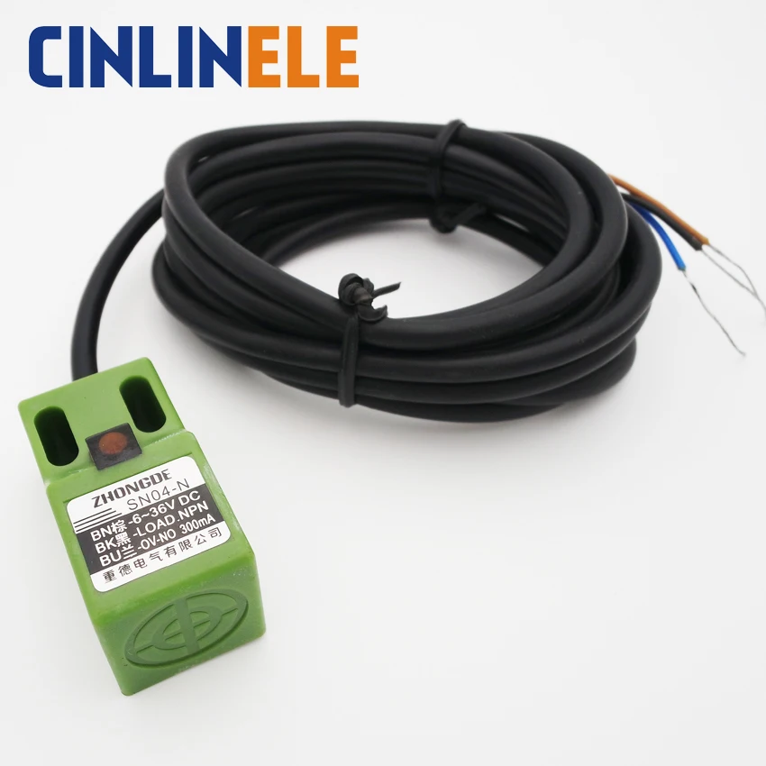 

18x18x36 4mm sensing DC PNP NO SN04-P prism shape inductive proximity switch SN04 series proximity sensor