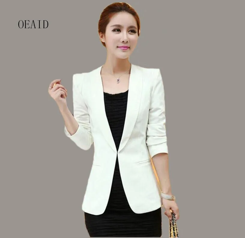 Weibliche Frühling 2019 Oberbekleidung 36Off 25 Mäntel Weiße Damen Neue Blazer Us21 Mantel Jacken Anzüge schwarz Frauen srthdCQ