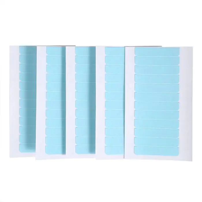 12pcs/Sheet Hair Tape Adhesive Glue Double Side Tape Waterproof For Lace Wig Hair Extension Tool