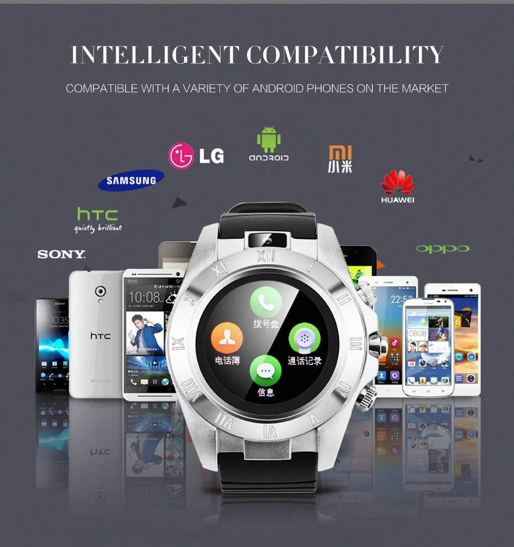 Buy S5 Smart Watch Android/iOS With A Sim Card Wear