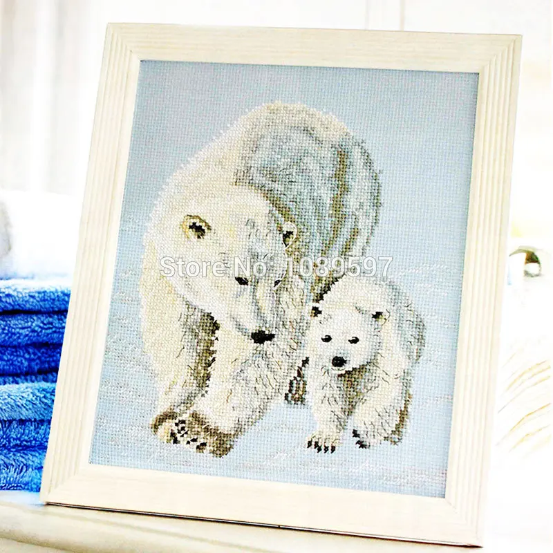 

Fishxx Cross Stitch Kit cross221-13 animal print fabricwater-soluble pattern