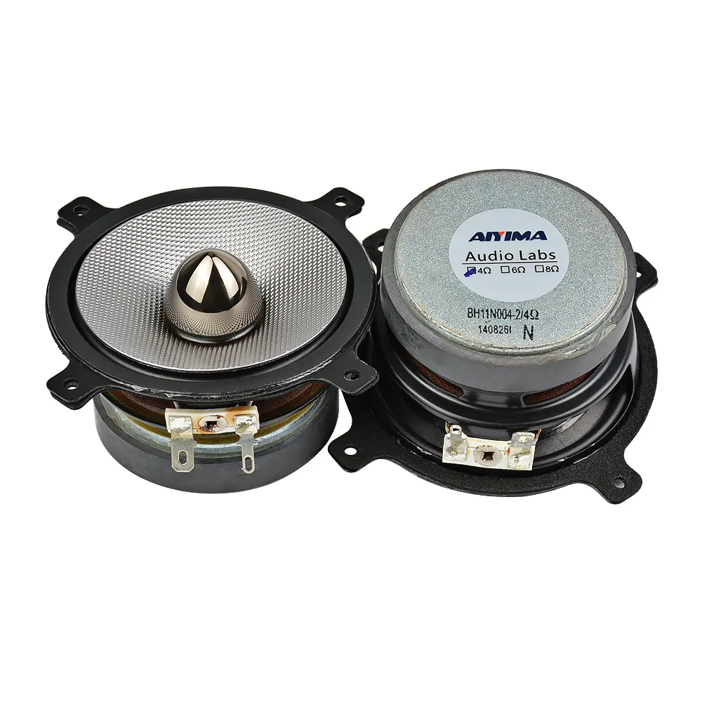 AIYIMA 2 шт. 3 дюйма полный диапазон динамик Hifi 4Ohm 20 Вт бас Средний твитер пуля тканый