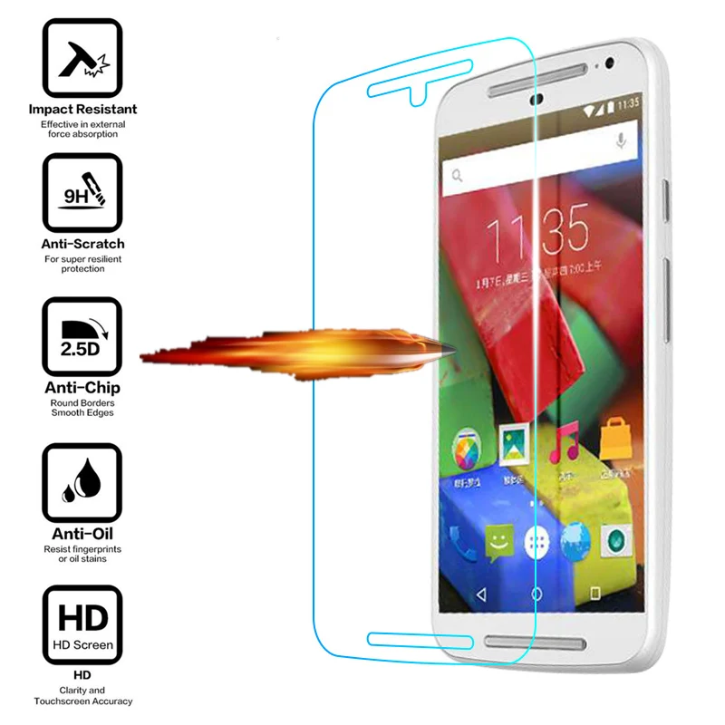 

For Motorola G G2 G3 G4 Play Plus X X2 X3 Style E E2 G+1 G+2 X+1 Case Premium Real Tempered Glass Screen Protector Film For Moto