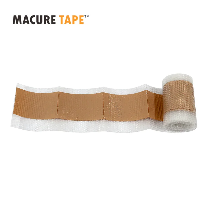 

Macure Tape 1 piece Silicon Gel Skin Beige Color Elastic Soft Waterproof Silicone Tape 3cm*1.5m