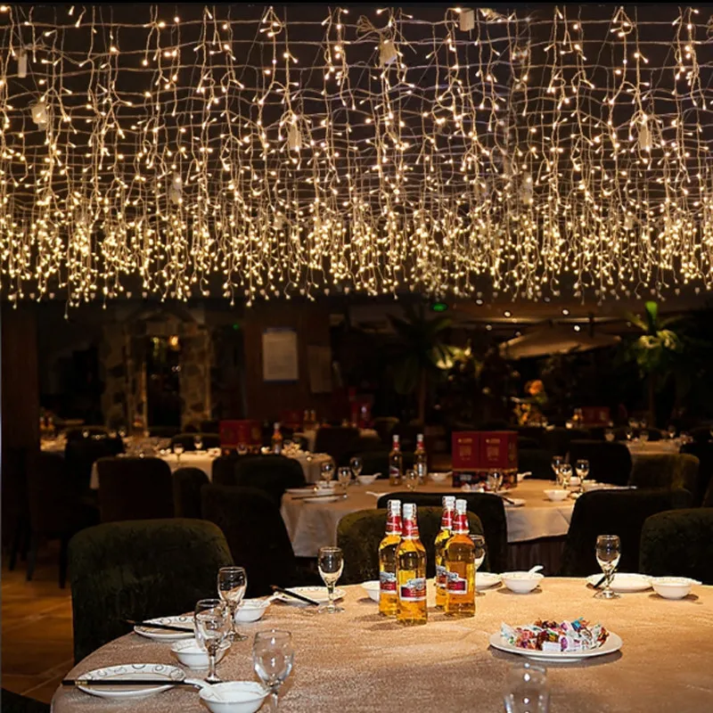 3.5M 96leds LED String Lights Curtain Icicle Garland fairy lamp Christmas Holiday Wedding Party Outdoor Decoration EU/US plug 3.5M 96leds LED String Lights Curtain Icicle Garland fairy lamp Christmas Holiday Wedding Party Outdoor Decoration EU/US plug