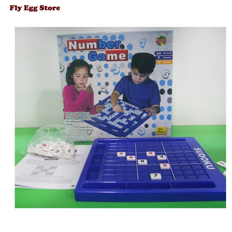 Juguetes para niños juguetes educativos rompecabezas para niños adultos juego de escritorio ajedrez memoria azul rompecabezas Sudoku juego Juguetes