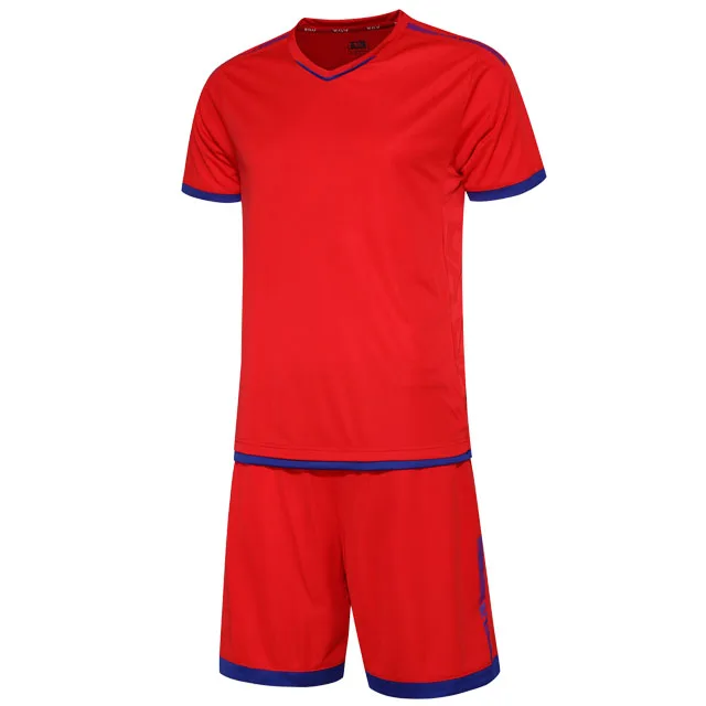 red Для мужчин, для взрослых, для мальчиков, futbol, наборы, на заказ, тренировочная игра, voetbal, майки, детские футбольные футболки+ шорты, maillot de foot enfant, форма - Цвет: red
