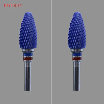 

2Pcs/Lot Blue Zirconia Ceramic Dental Lab Burs - Bullet Shape - Cross cut F (3601.060)