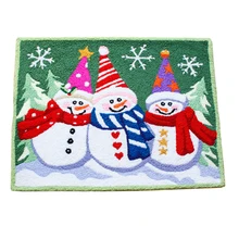 Снеговик руку зацепило Коврик Гостиная коврики Рождество домашнего декора, противоскользящие вышитые крыльцо коврик ковер Rugs Рождественский подарок