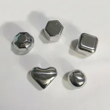 4 шт./упак. 304 из нержавеющей стали, для виски кубики льда из камня охладитель вина охлаждающий камень с пластиковой коробкой