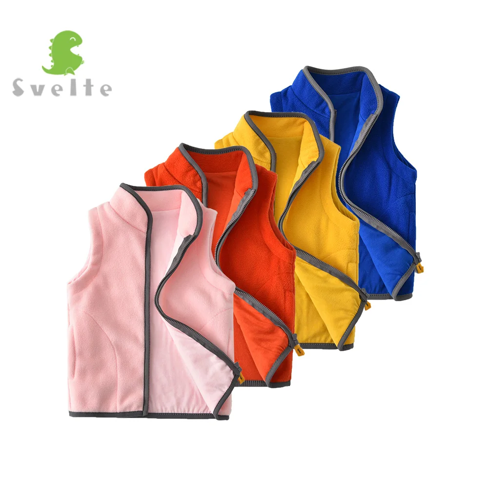 

SVELTE for Children Girls Fleece Vest Kids Boys' Woolen Fur Waistcoat Vetement Enfant Gilet Veste Spring Fall Autumn Winter