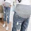 Pregnancy Jeans Maternity Pants Holes Loose Outer Wear Women Clothes Trousers Nursing Prop Belly Pregnancy Clothing Overalls ► Photo 3/6