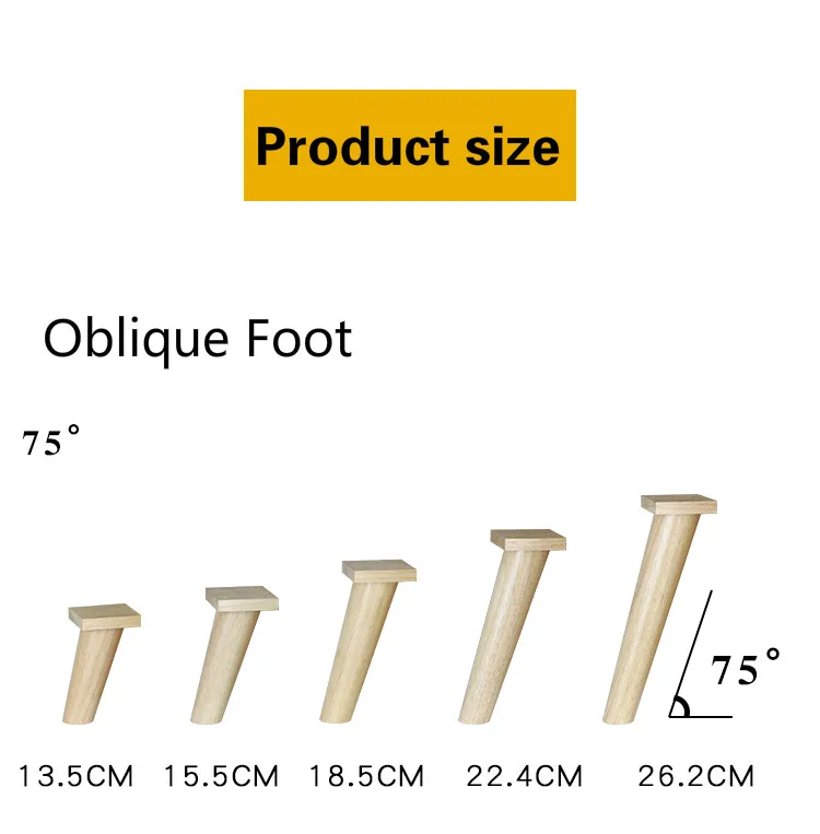 Description Picture 2 of itemNordic Style Solid wood Furniture Foot Multifunction TV Cabinet Feet Sofa leg Oak Wooden Table Legs Stool Feet Furniture Parts