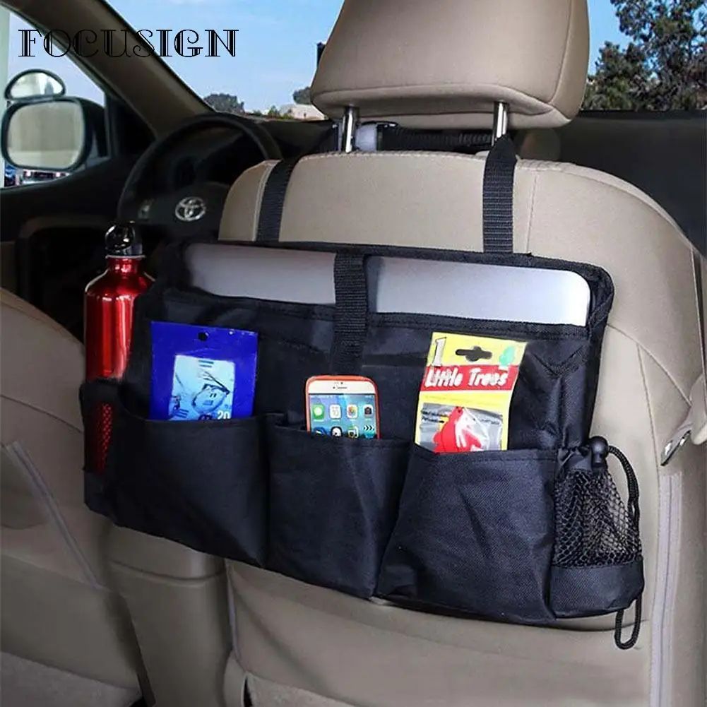 FOCUSIGN Car Back Seat Pouch Organizer 600D Oxford cloth Multi Pocket