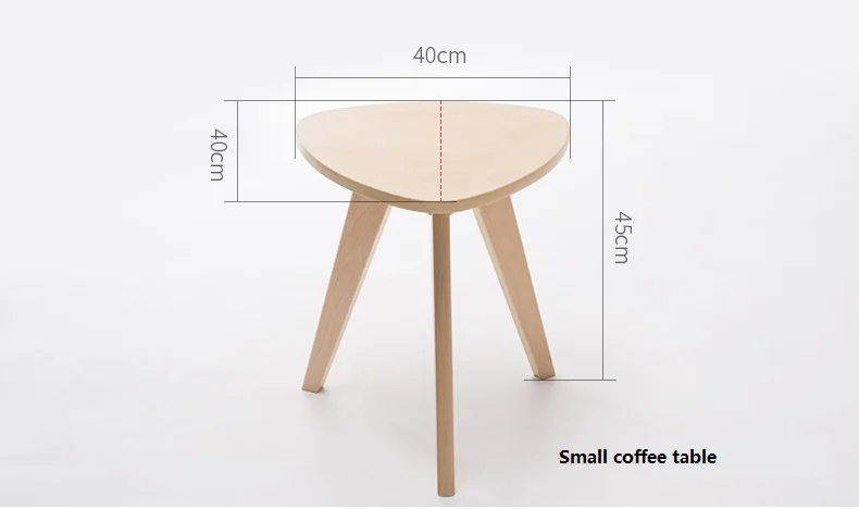 Твердой древесины в виде кофейного столика, круглый столик простой придиванный столик Nordic столик
