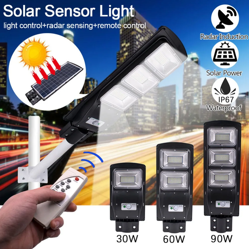 Uesful Adjustable 180 LED Solar Power Street Light Motion Sensor Lamps Garden Security Lamp Outdoor Waterproof Wall | Лампы и