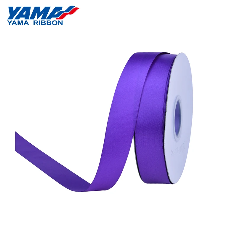 Double Face Satin Ribbon 6 9 13 16 19 22 mm Purple Ribbons for Party Wedding Decoration Handmade Crafts Gifts 100yards YAMA satin ribbons satin ribbon ribbon decoration ribbon supplies