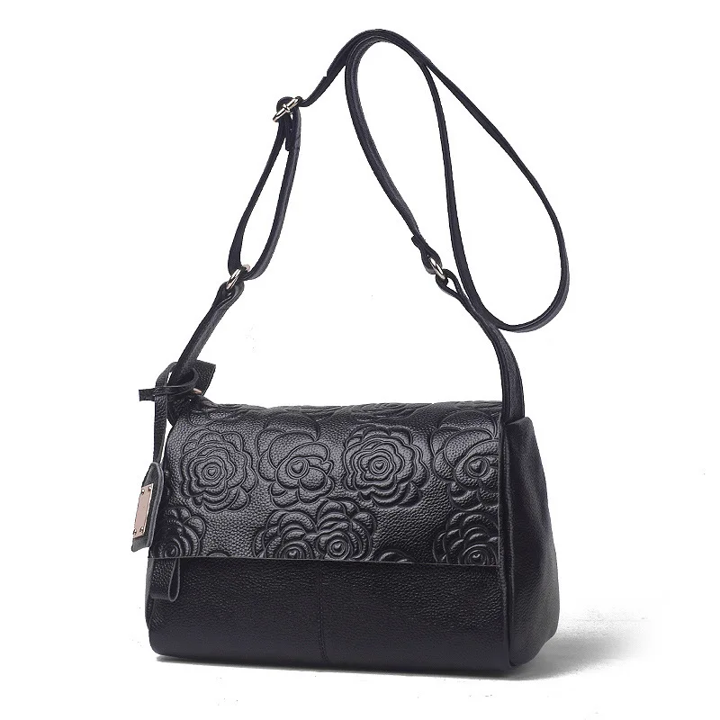 Новый Дизайн Для женщин сумка первый Слои коровьей натуральной кожи женские сумка черный, розовый из мягкой кожи Для женщин сумки Crossbody
