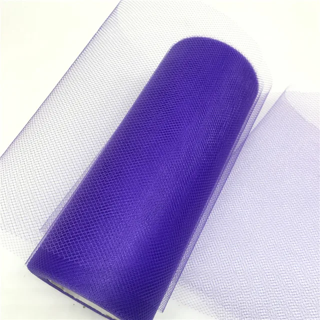 Rouleau de Tulle pour Décoration de Mariage, Bobine de Tissu, Tutu, Organza, Laser, Bricolage, Fournitures de ixd'Anniversaire, 25 Yards 15cm 3