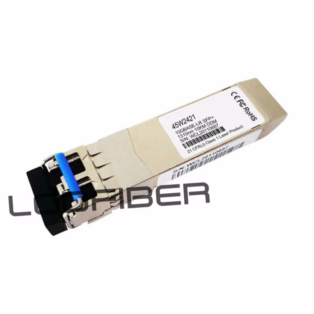 

IBM 45W2421 Compatible 10GBASE-LR SFP+ 1310nm 10km DOM Transceiver