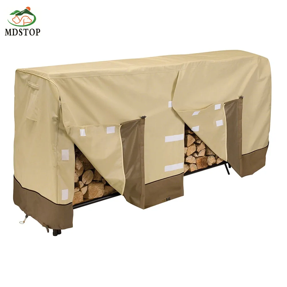 MDSTOP Heavy Duty Waterproof Log Rack Cover Firewood Cover For Outdoor