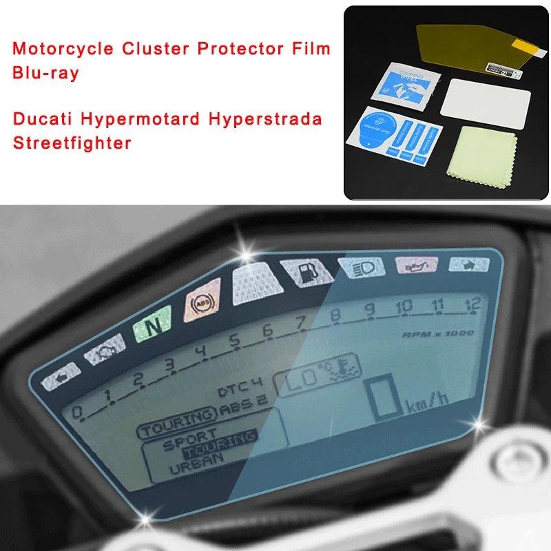 Для Ducati Hypermotard Hyperstrada Streetfighter кластер Защита от царапин пленка Blu-Ray Speedo Dashboard Guard Мотоцикл Запчасти