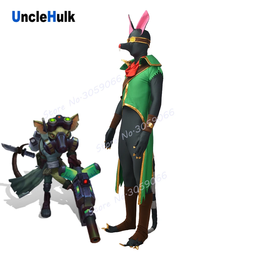 

Game LOL Twitch Mouse Cosplay Costume Set | UncleHulk