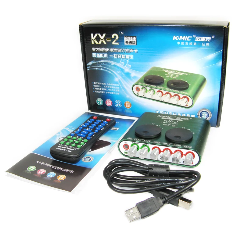К микрофон Kx 2 Профессиональная usb звуковая карта компьютера внешняя 5 1 аудио