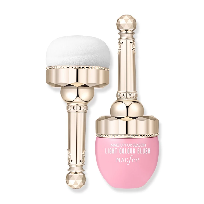 

New Rose Air Cushion Blush Stick Brighten Skin Tone Makeup Effect Fine Waterproof Blush Long Lasting Natural Easy to Wear