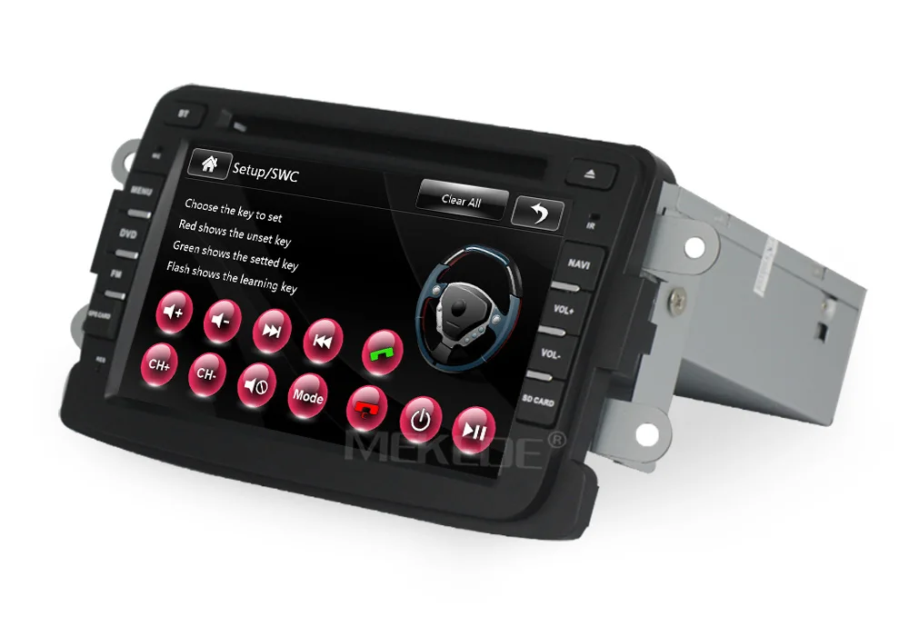 Perfect Free shipping! Touch screen Car dvd player radio audio for DUSTER Captur Lada Xray 2 Logan 2 GPS Navi BT RDS free MAP MIC RDS 16