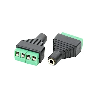 

10pcs/lot 3.5mm 4 Pole Female Stereo Audio Video to 4 Screw Terminal Female Headphone Balum Converter