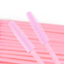 100/600 шт абсолютно новая розовая силиконовая кисть для ресниц Кисть для макияжа одноразовые щеточки с тушью для ресниц аппликационная палочка щетка