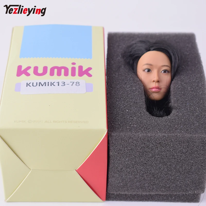 1: 6 й масштаб KUMIK женская голова Лепка Корейская богиня Jeon Ji Hyun 13 78 для 12 &quotPhicen
