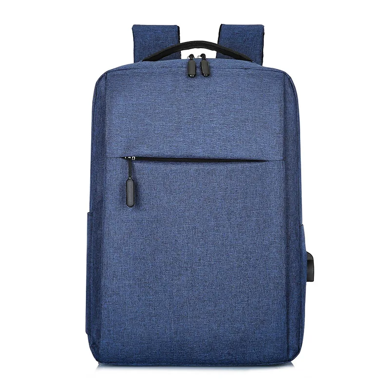 Модный рюкзак для ноутбука для мужчин и женщин, Студенческая деловая сумка, рюкзаки для мужчин и женщин, 15,6 дюймов, для ноутбука, для путешествий, USB, черный рюкзак - Цвет: Blue