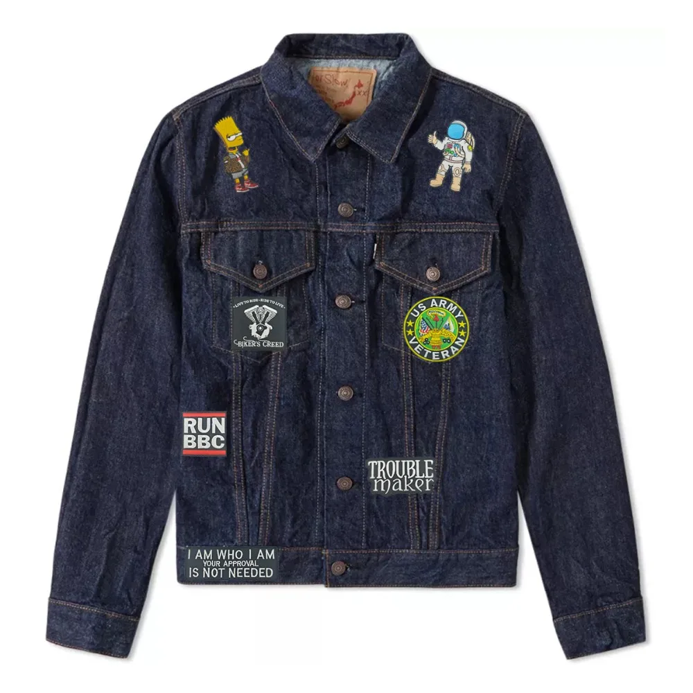 T170404 (2)Custom New style Cartoon embroidery design Astronaut cosmonaut spaceman retro embroidered applique iron on patch 