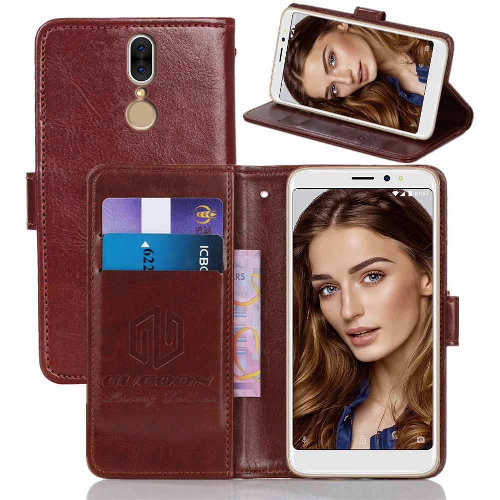 

GUCOON Classic Wallet Case for INOI 6 Cover PU Leather Vintage Flip Cases Fashion Phone Bag Shield for INOI 6 Lite