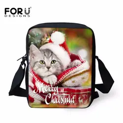 Fordesigns Рождество Сумка Рождество Снеговик meseenger Сумки для Для женщин Обувь для мальчиков подарок для девочек Товары для кошек симпатичная