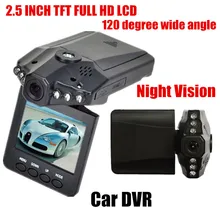 HD198 6 светодиодный Автомобильный авто DVR камера для автомобиля цифровой видеорегистратор с Ночное видение 2,5 дюймовый TFT цветной Экран