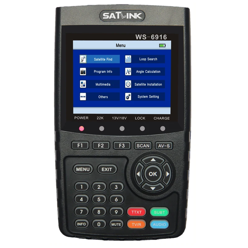 

WS6916 Satellite Finder DVB-S2 HD 3.5 inch MPEG-2/MPEG-4