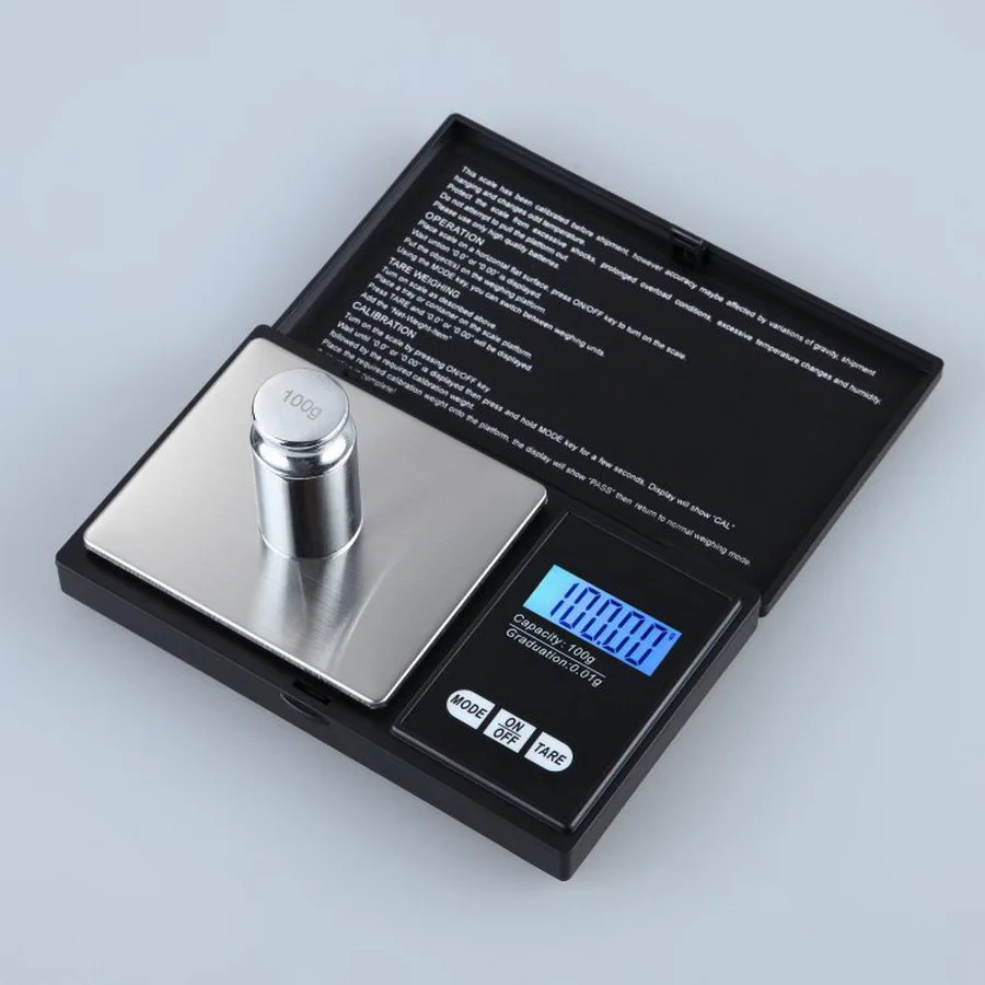 by dhl 100pcs high quality 0.01 x 500g Mini high Precision Digital