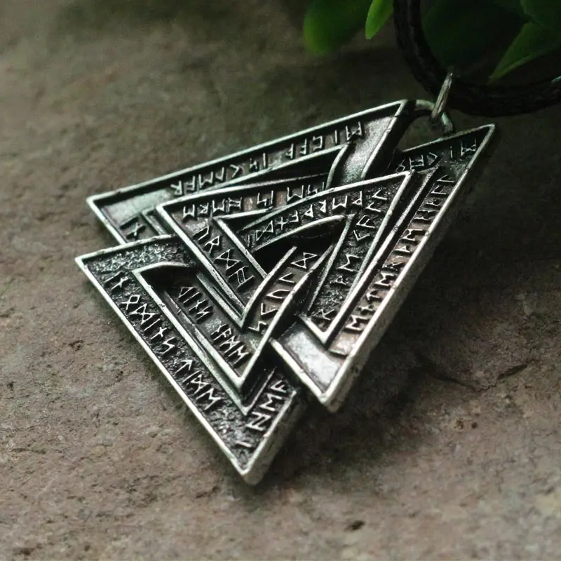1 шт. мужское ожерелье с подвеской в виде скандинавских символов|viking viking|knot