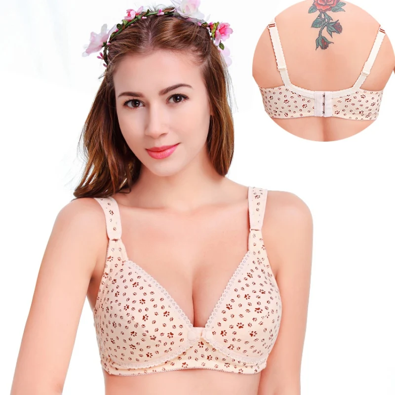 Maternity Women Mum Feeding No Rims Cotton Bra Nursing Comfortable