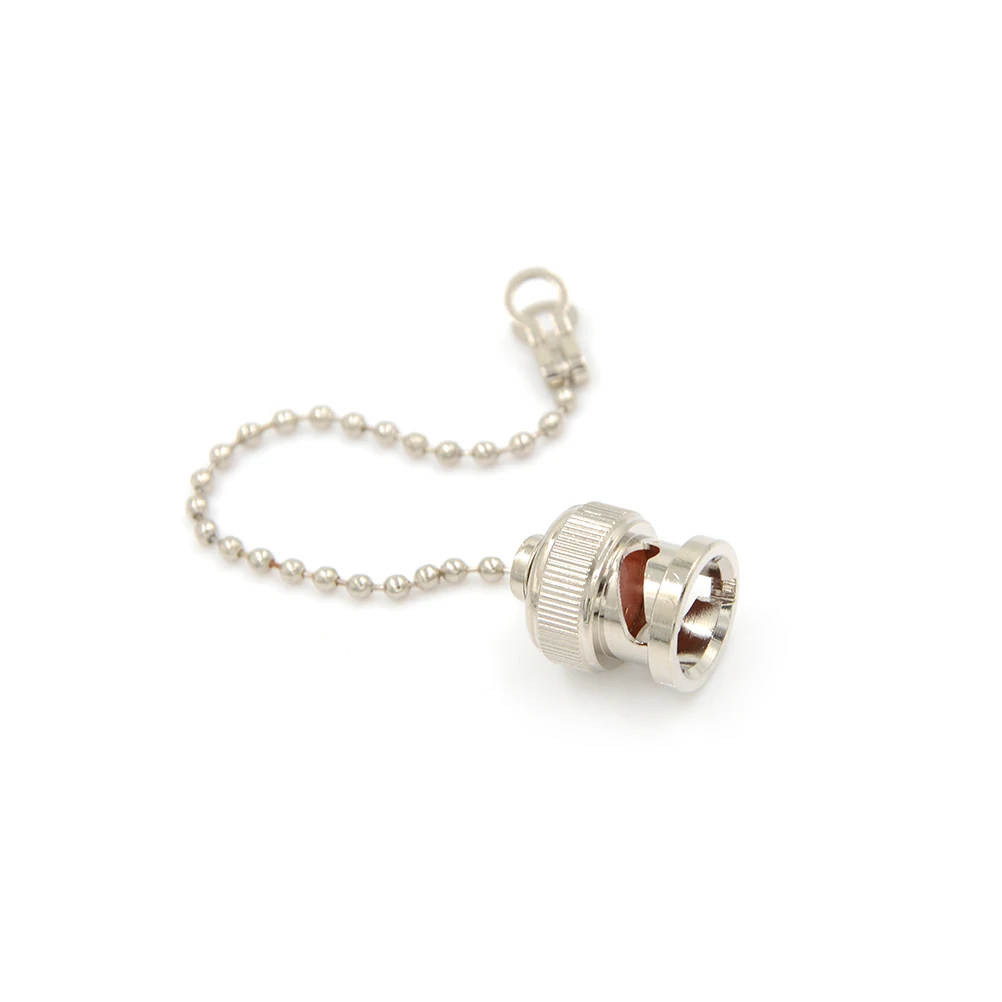 

1Pc Plug Cover Waterproof Connector Plugs Dust Metal Cap With Chain High Quality