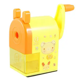 

School Office Cartoon Pattern Plastic Manual Pencil Sharpener