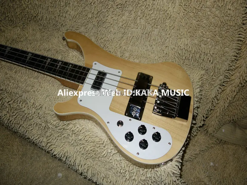 

Left Handed Natural 4003 Electric Bass 4 strings Wholesale Guitars High Quality Free Shipping