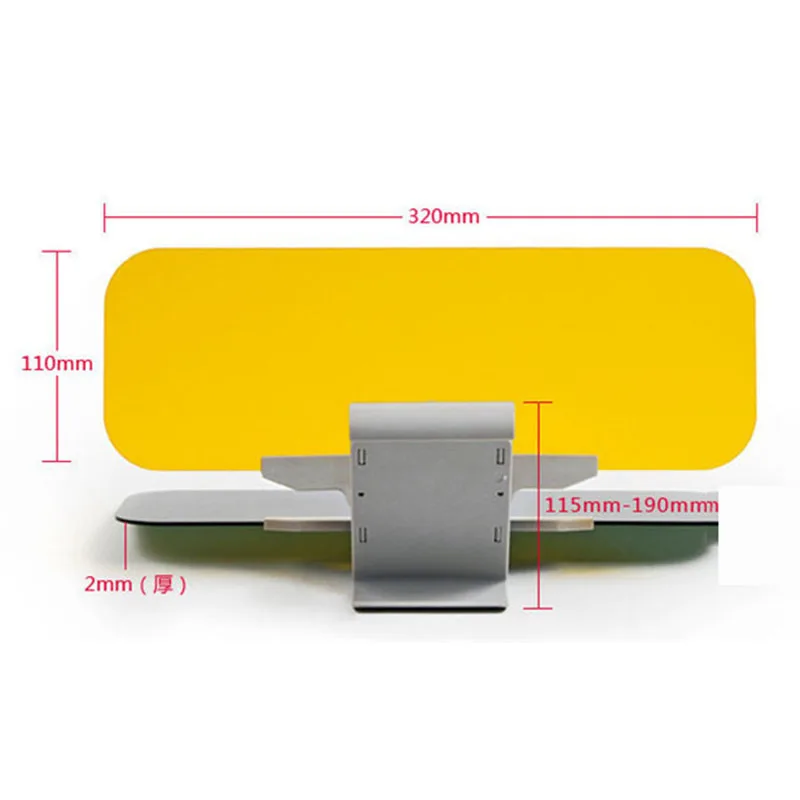 

1pc Day & Night Driving Sun Visor Anti Sunlight Glass Goggles Mirror Sunshade Driving Mirror UV Fold Flip Down Clear View