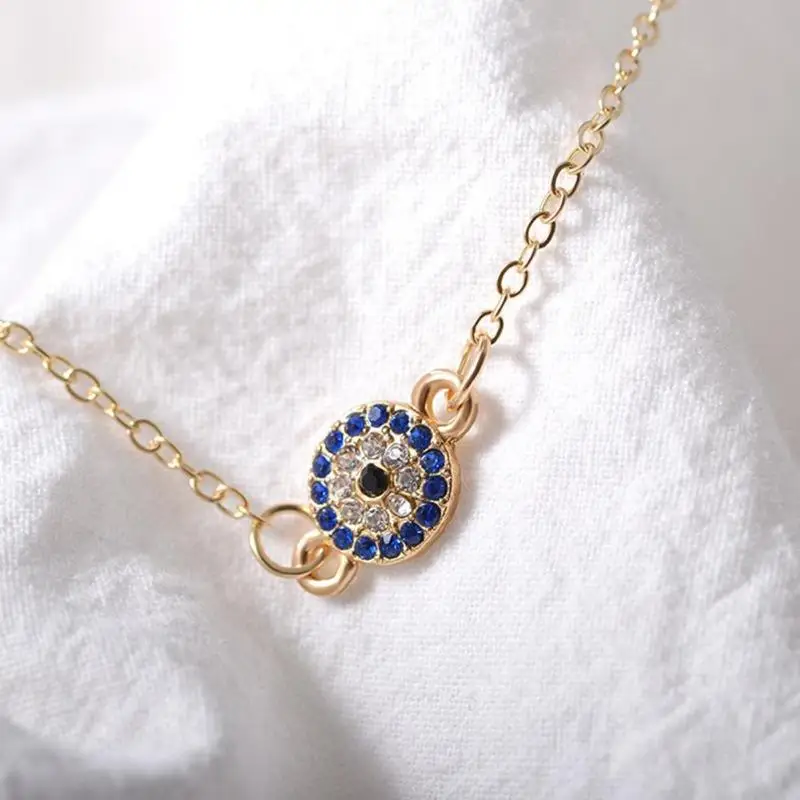 

Summer Female Boho Evil Eye Anklet Women Turkish Blue Eyes Pendant Simple Foot Feet Chain Barefoot Bracelets For Women Girls
